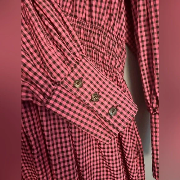 Ganni Gingham Seersucker dress - Picture 7 of 7